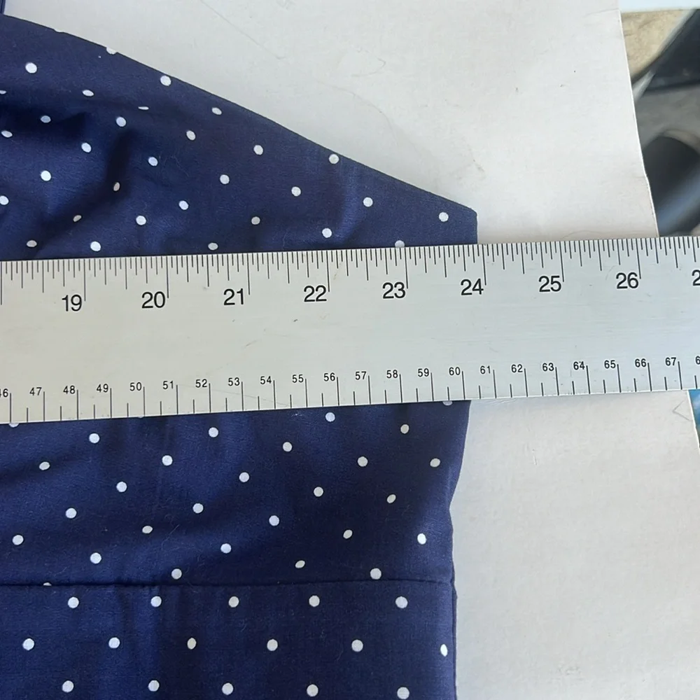 Torrid Polka Dot Dress Size 24 Pinup Rockabilly Sailor Vintage Navy Blue White - Picture 9 of 9